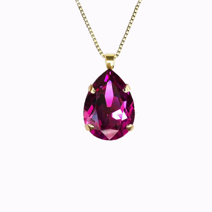 mini-teardrop-necklace-fuchsia-gold