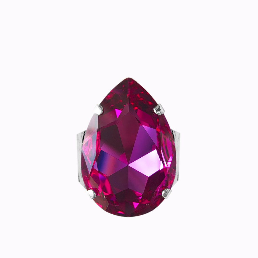 fancy-teardrop-ring-fuchsia-rhodium