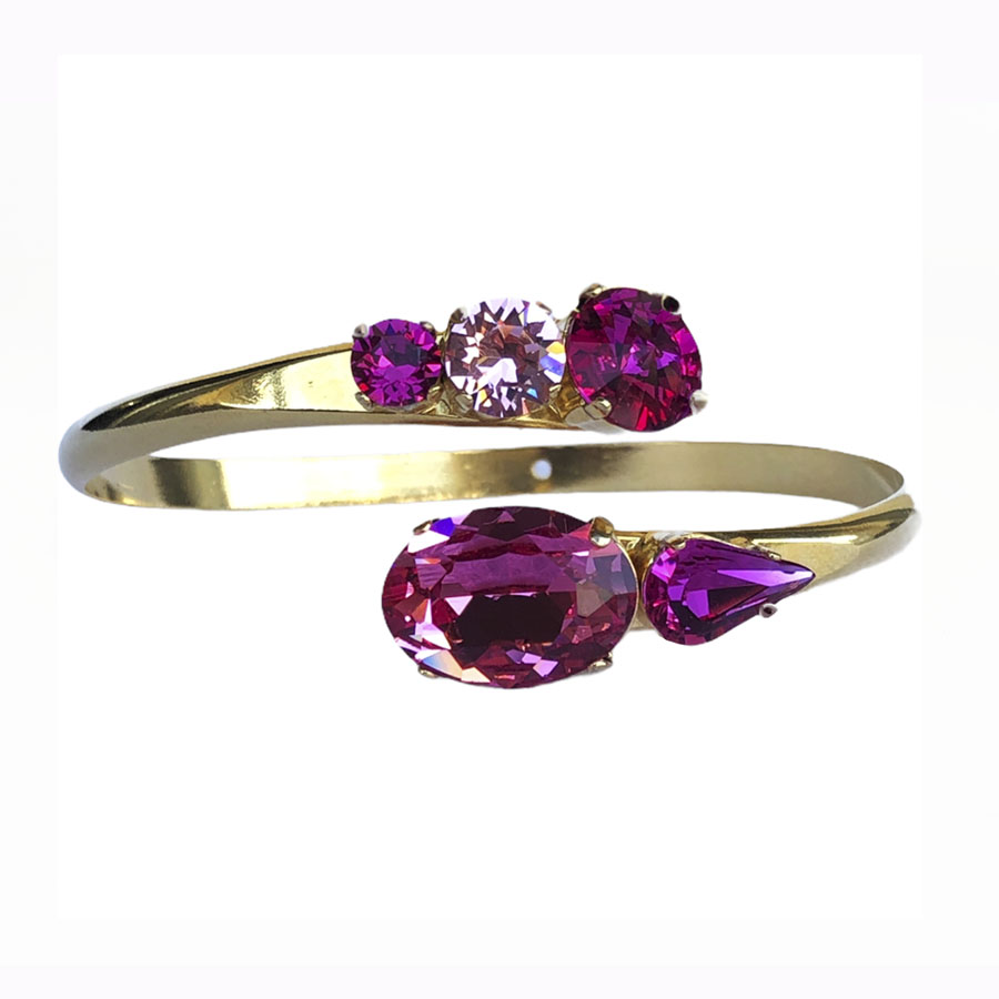 Electra-bracelet-Fuchsia-Rose-gold