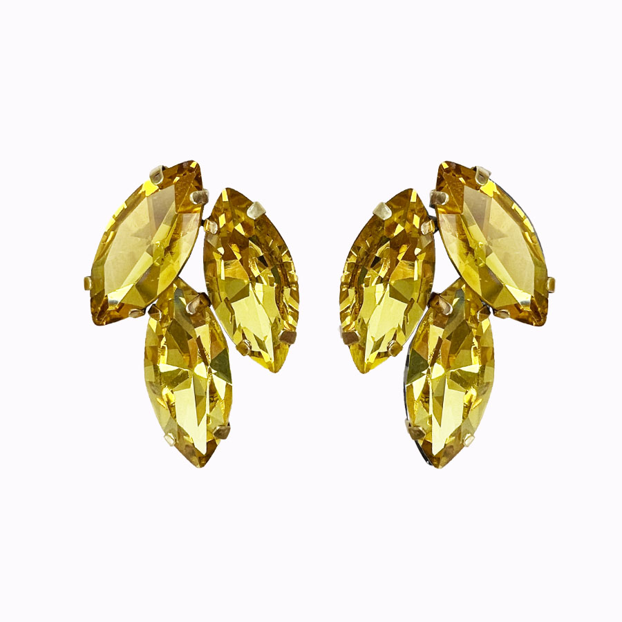 Grace earrings topaz gold plated