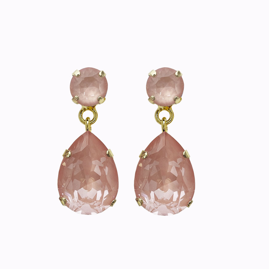 Iokaste earrings flamingo ignite gold plated
