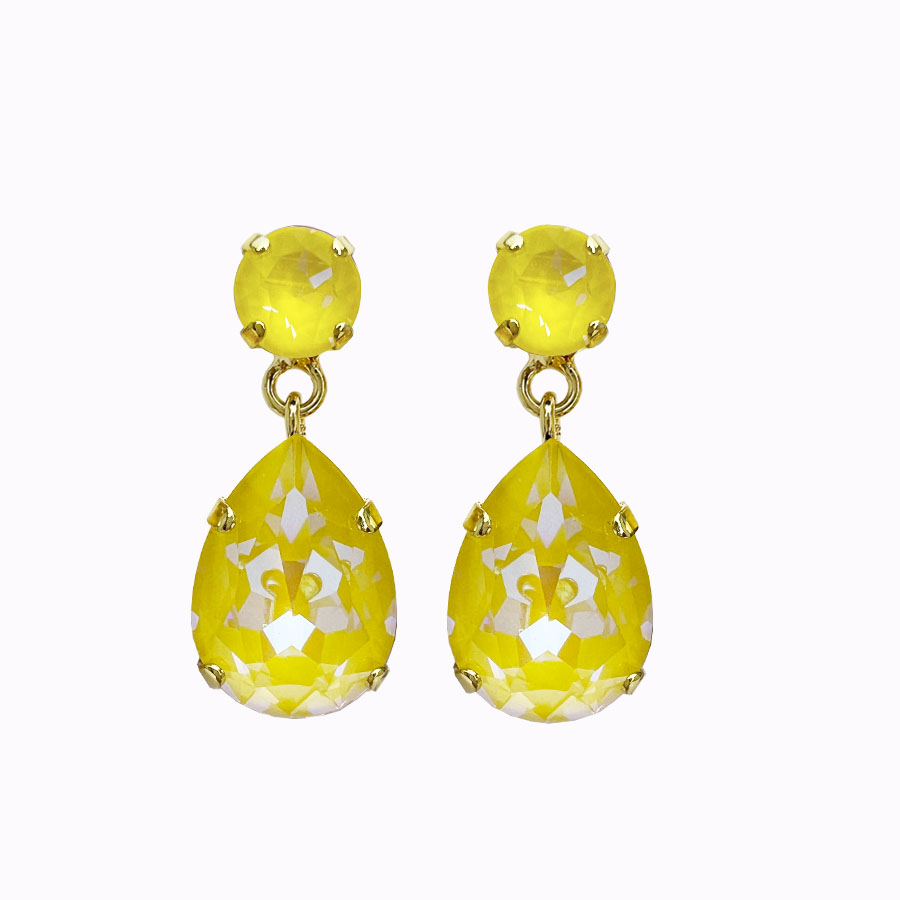 Iokaste earrings sunshine delite gold plated