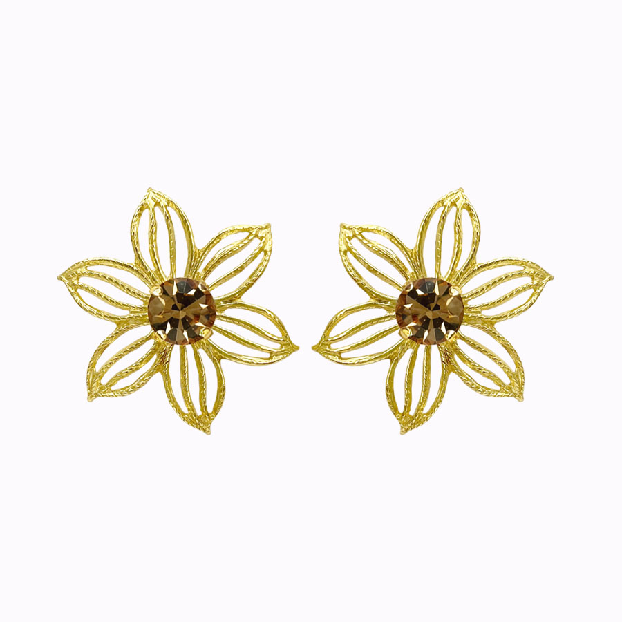 Jasmine earrings colorado gold plated