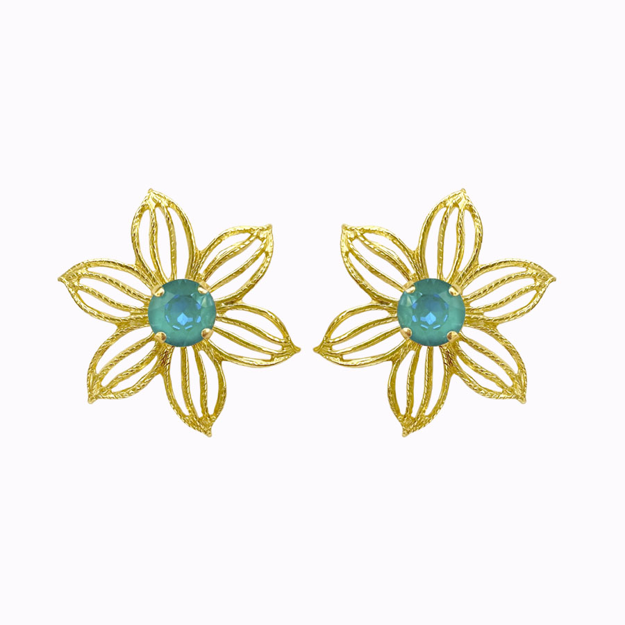 Jasmine earrings laguna delite gold plated