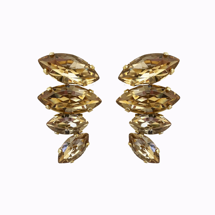 Nova earrings colorado gold plated