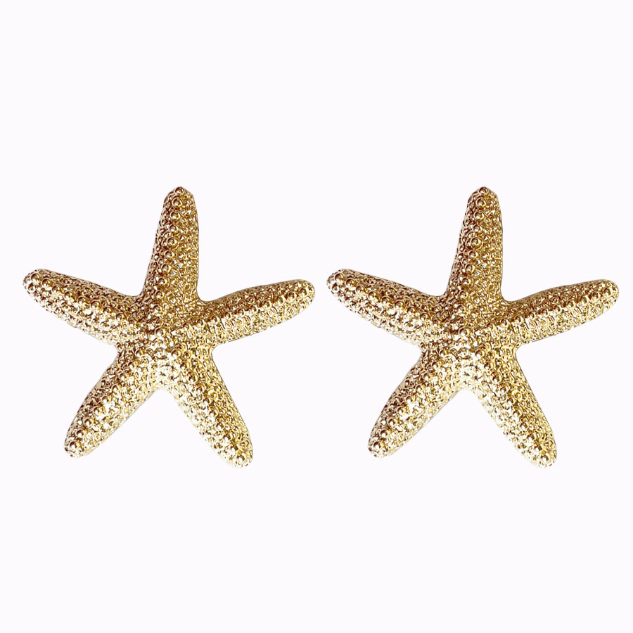 Sirena earrings gold plated