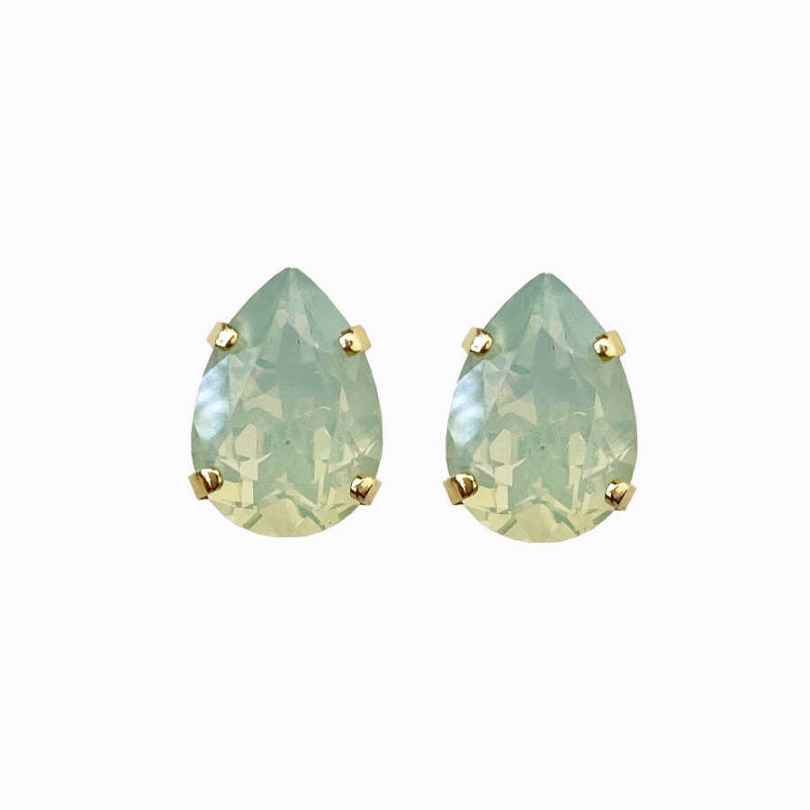 Teradrop earrings pacific opal gold plated