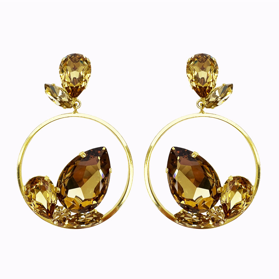 Zahara earrings colorado gold plated